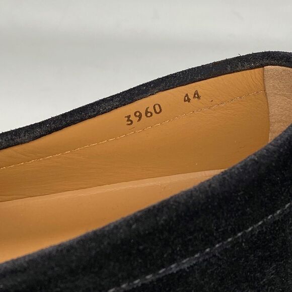 Versace Medusa Suede Leather Driver Loafers size 44/us size 11 - Picture 9 of 13